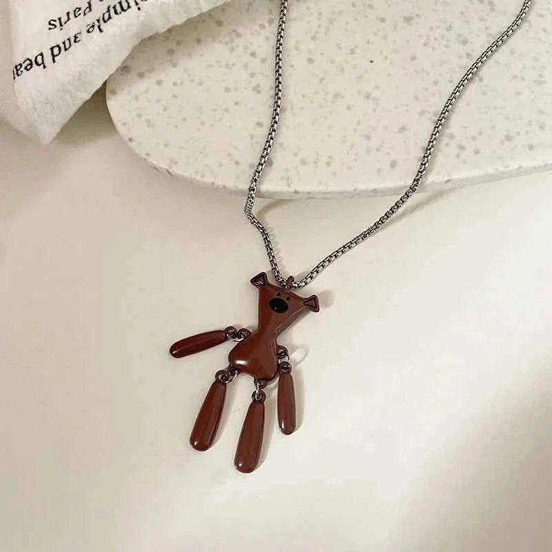Curry Bear Vintage Hip Hop Necklace