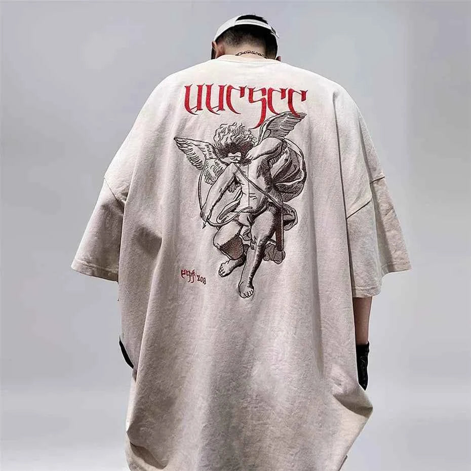 Embroidered Vintage Punk Hip Hop T-Shirt