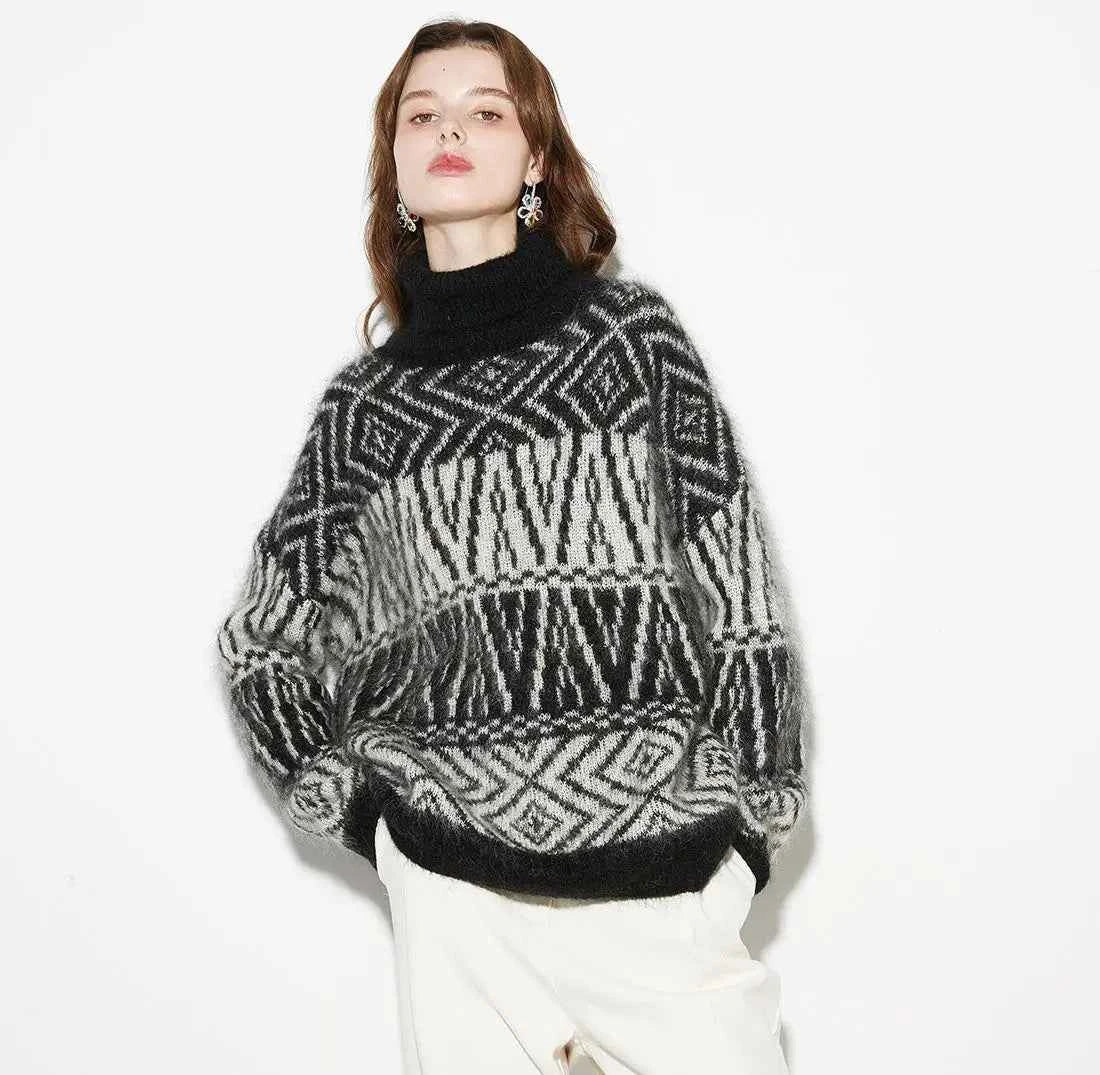Cozy Vintage Mohair Turtleneck Sweater