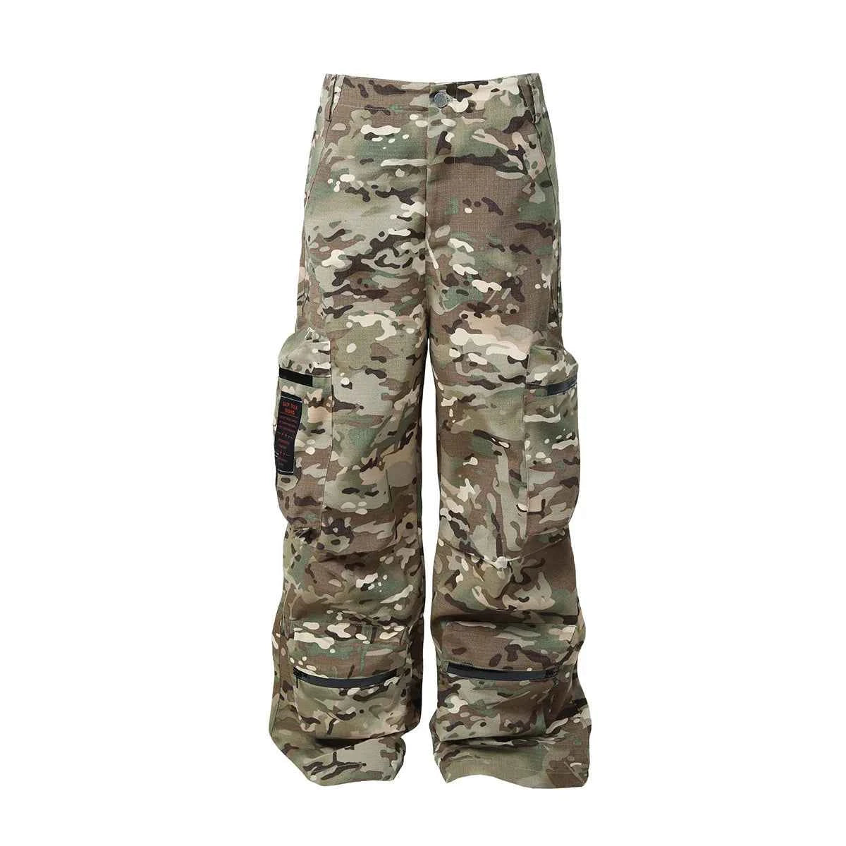 Japanese Style Versatile Camouflage Cargo Pants