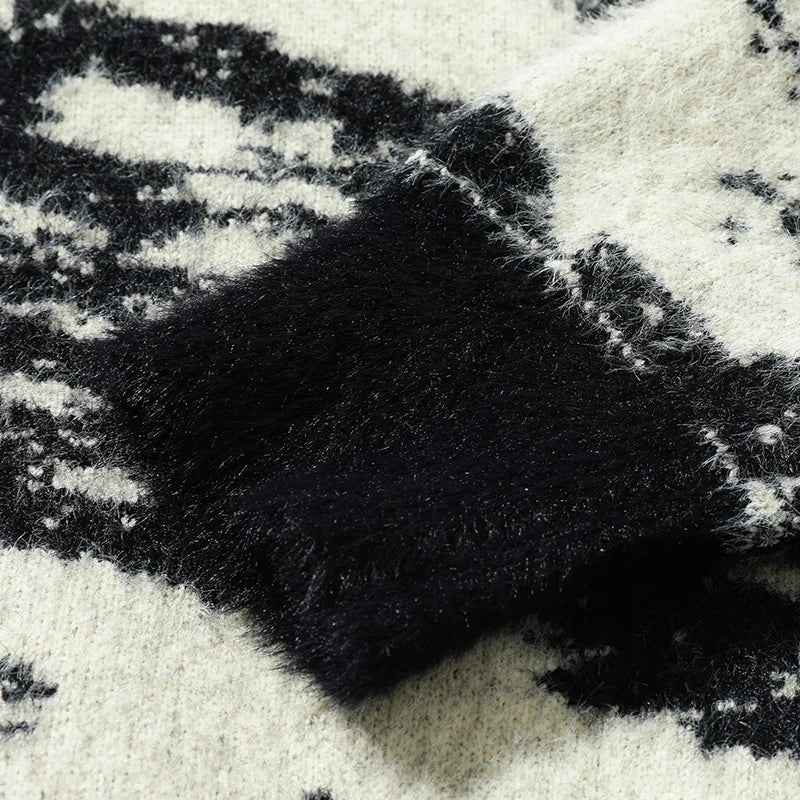 Winter Flexible Geometric Pattern Sweater