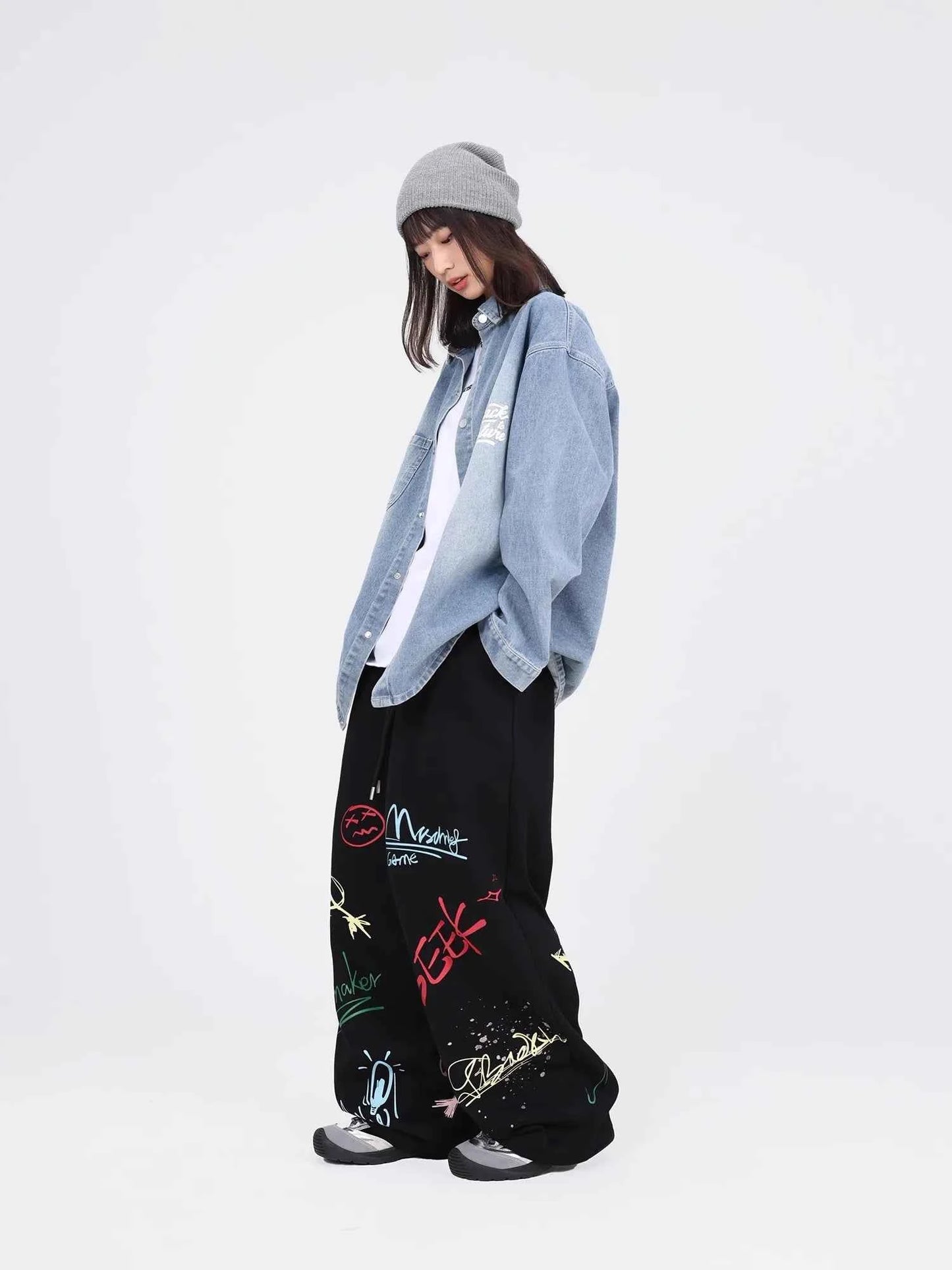 Graffiti Black Hip Hop Dance Pants