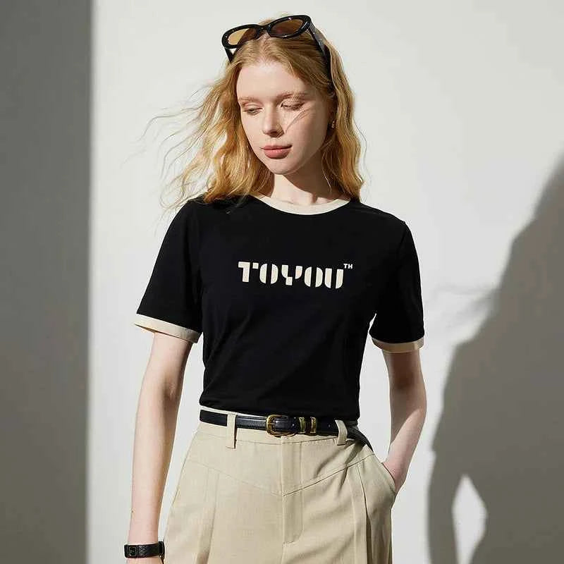 Stylish Short Sleeve Floral Print T-Shirt