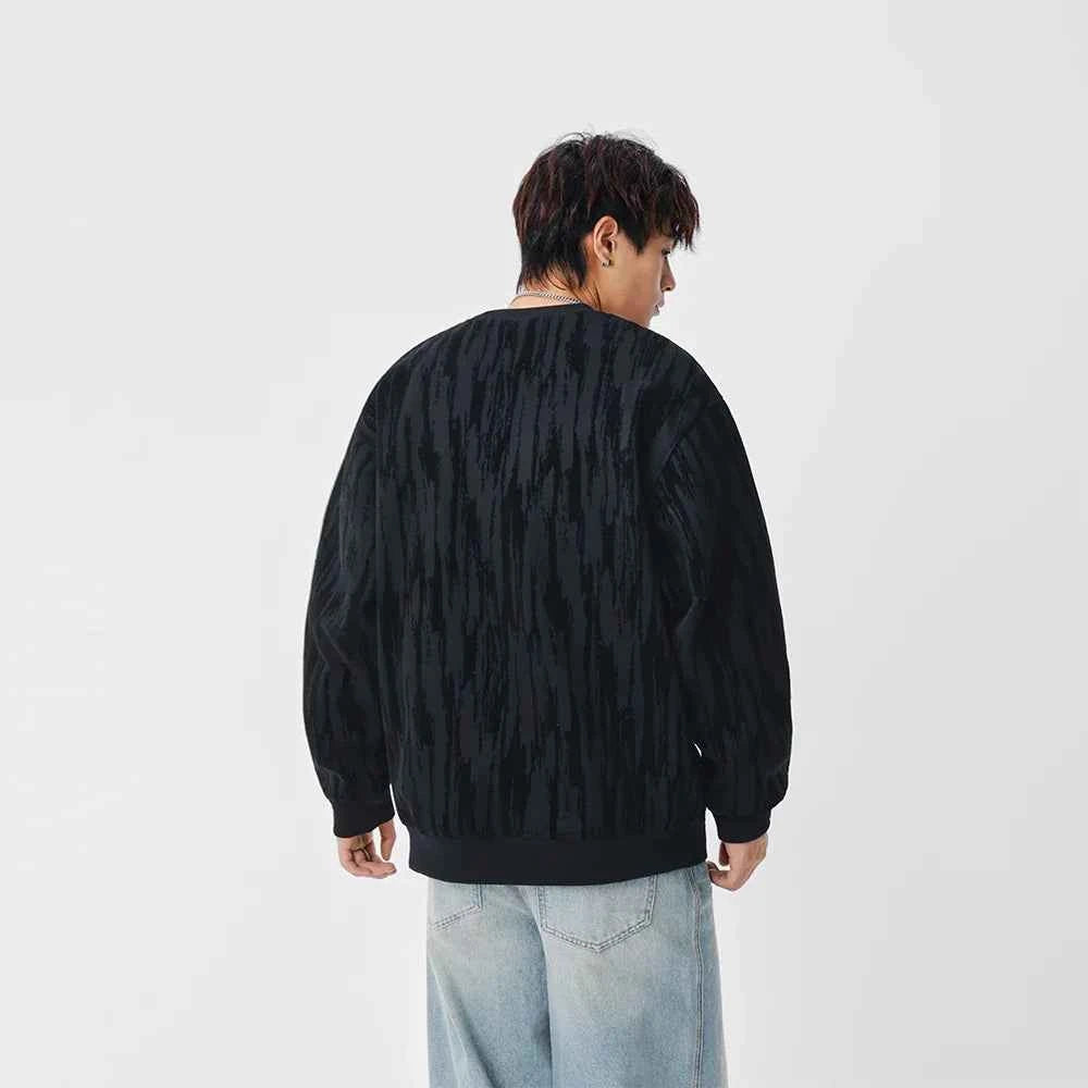Durable Washed Crew Neck Sweatshirt