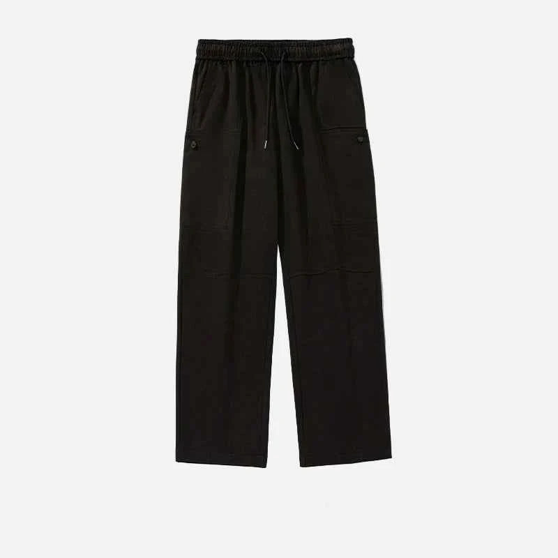Oversized Washed Split Pocket Cargo Pants