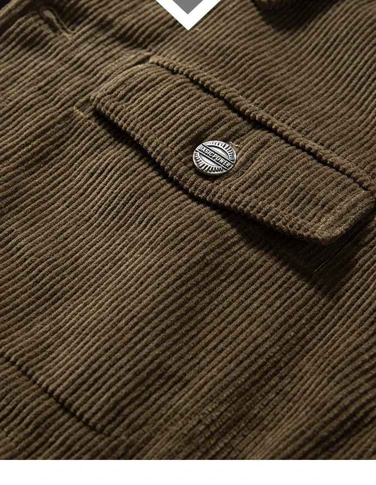 Winter Cotton Corduroy Retro Clip Jacket