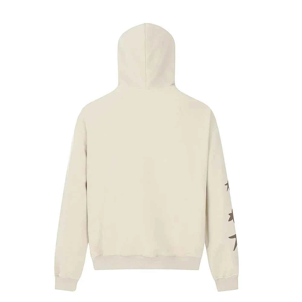 Streetwear Cozy Star Print Oversized Hooded Sweatshirt