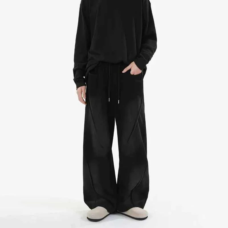 Heavy weight Elastic Straight Leg Sports Sweatpants