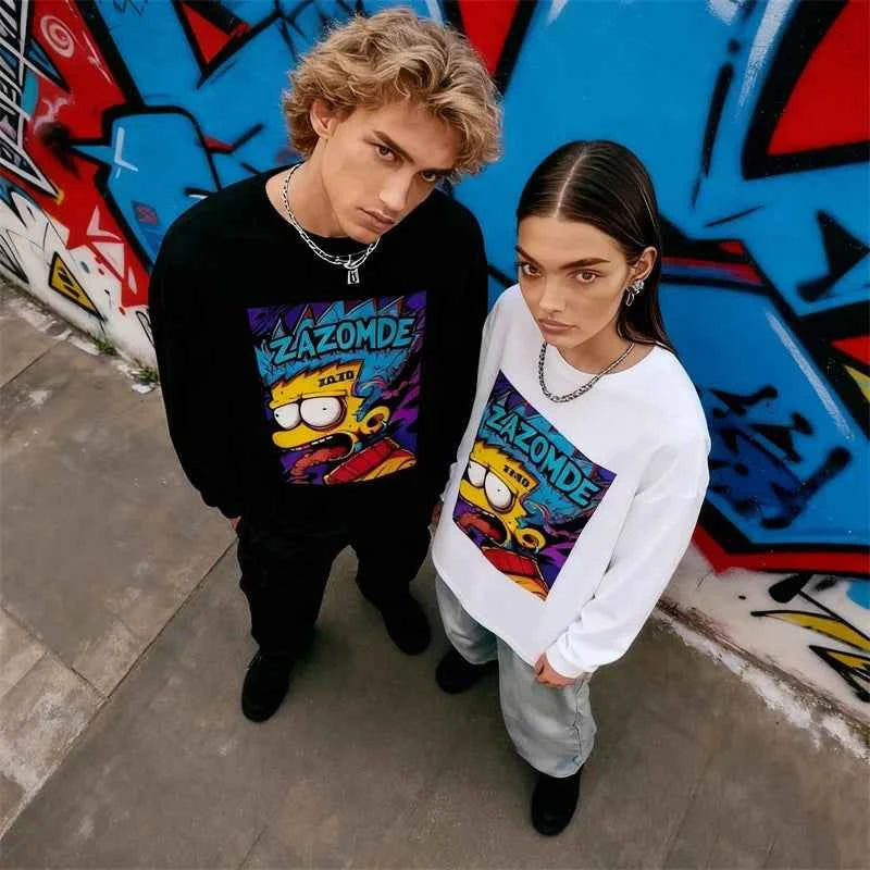 Y2K Streetwear Hip Hop Long Sleeve T-Shirt