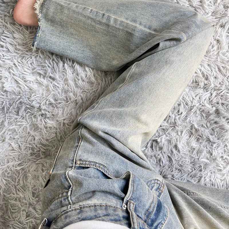 Vintage Retro Wide Leg High Waisted Jeans