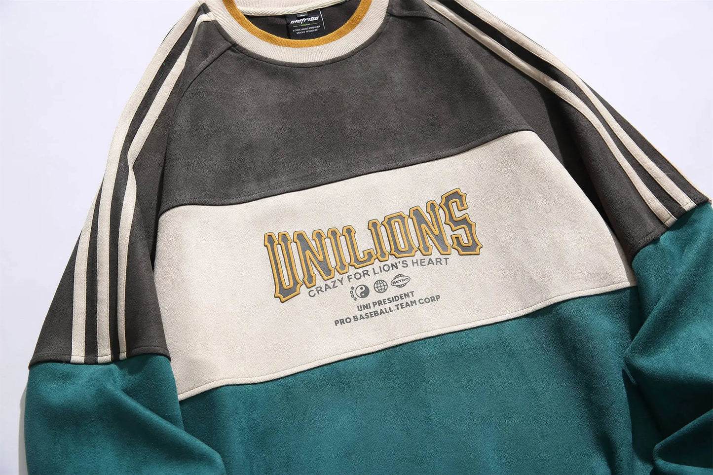 UNILIONS Color Block Pullover Sweatshirt