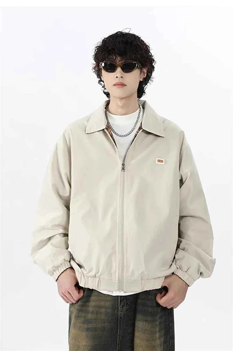Casual Reversible Vintage Plaid Winter Jacket