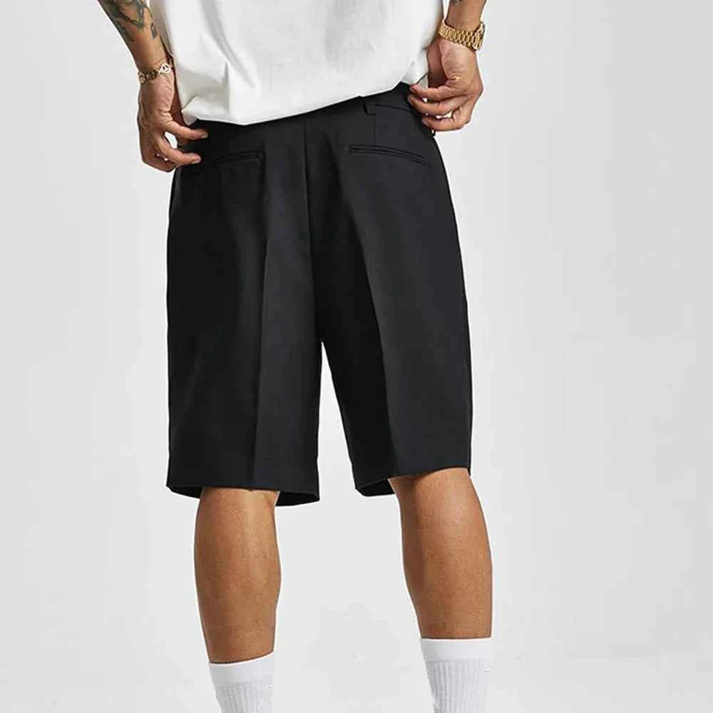 Cool Black Summer Chic Solid Short