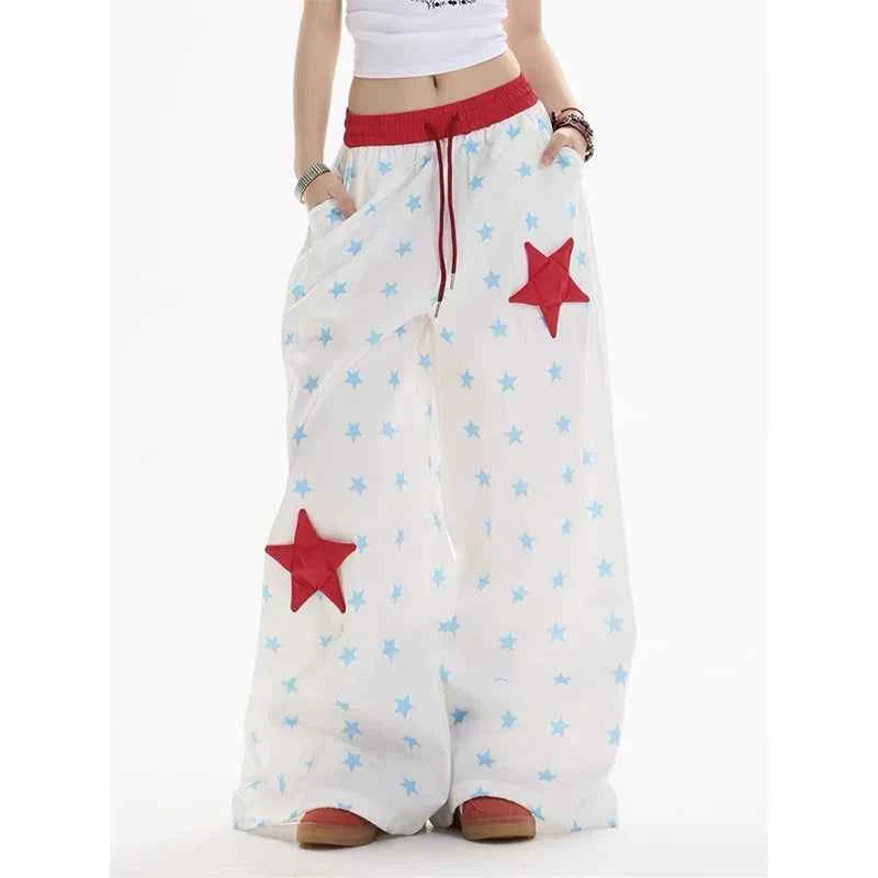 Lightweight Sweat Stars Oversized Parachute Jogger