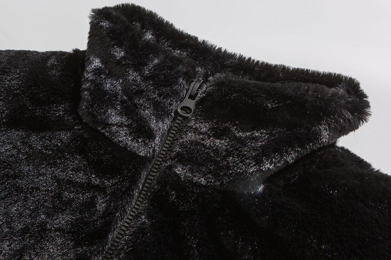 Streetwear Outerwear | Gothic Fleece Jacket