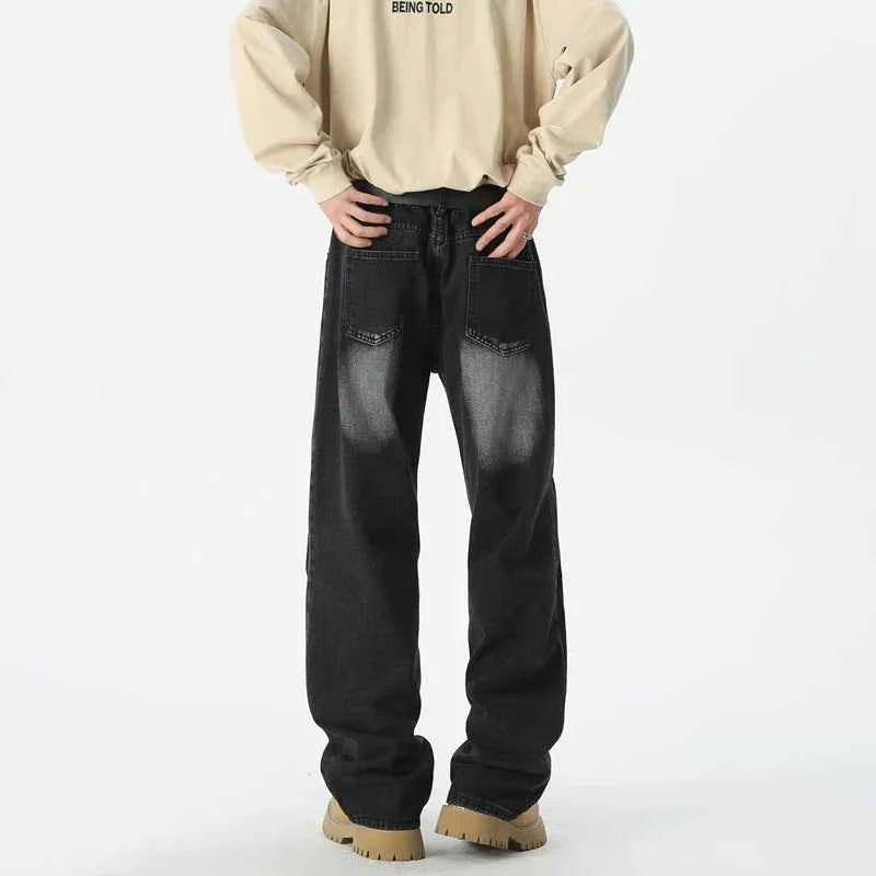 Y2K Autumn Patchwork Baggy Hip Hop Jeans