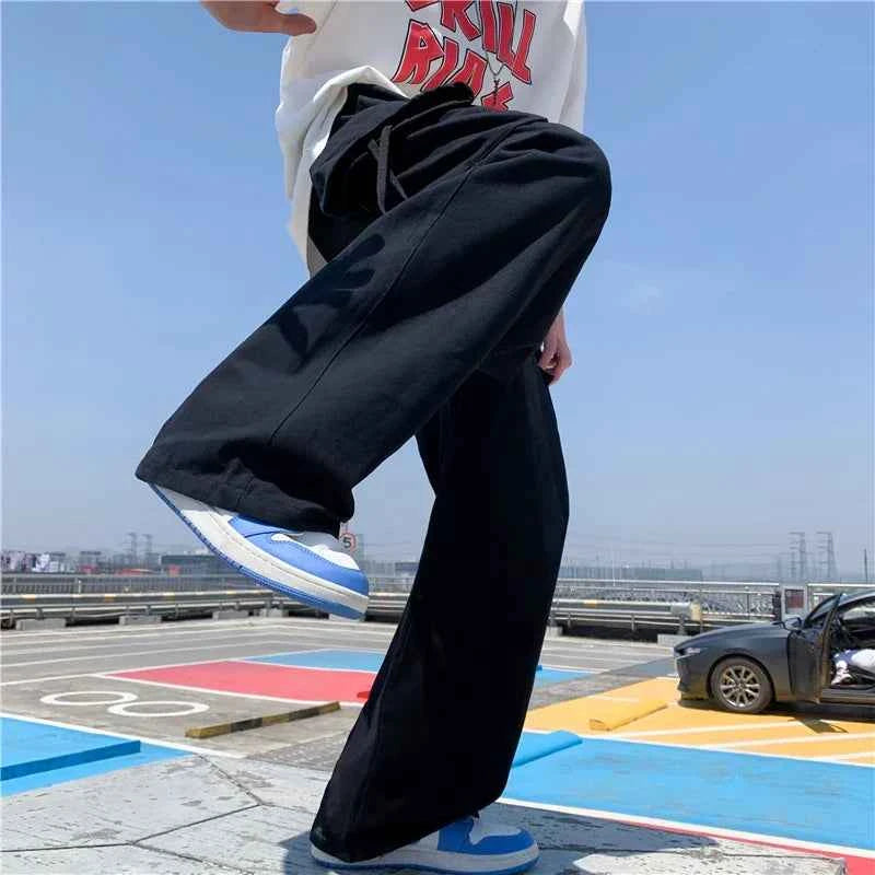Y2K Japanese Style Loose Straight Leg Cargo Pants