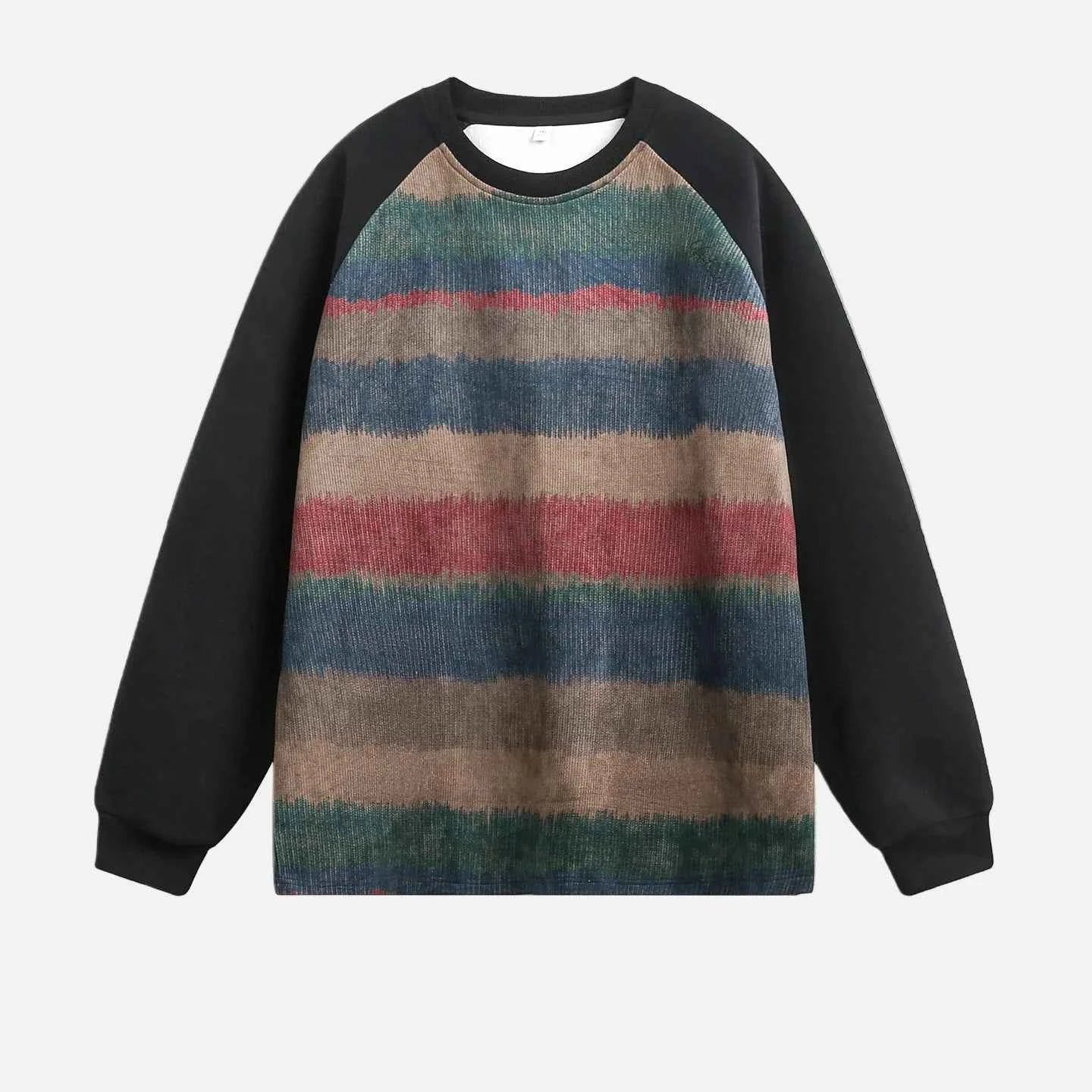 Streetwear Crewneck Raglan Sweatshirt