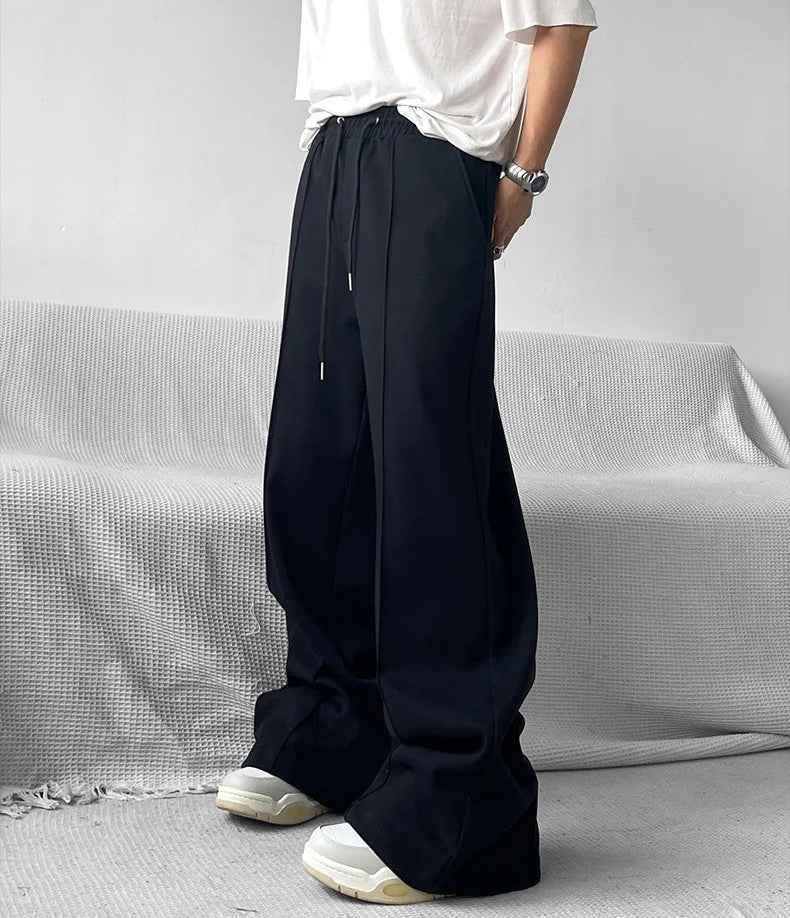 Y2K Versatile Classic Solid Wide Leg Jogger