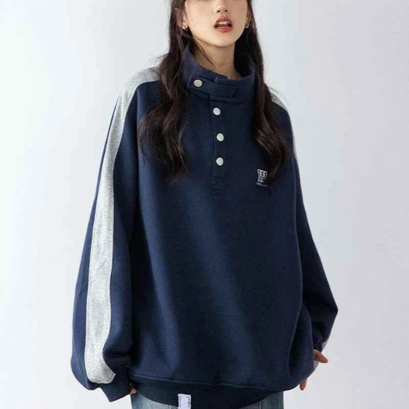 Women Comfort Vintage New American Retro Sweatshirt