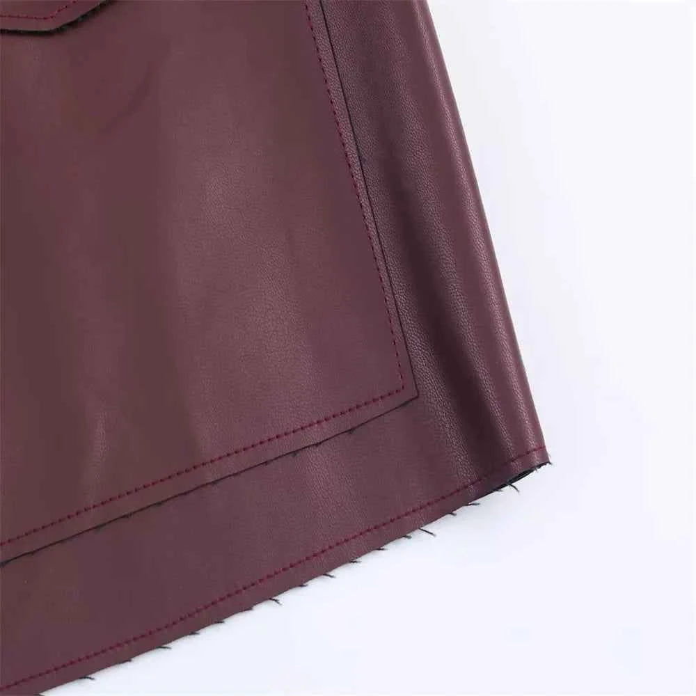 Fashionable Hip Hop Imitation Leather Jacket