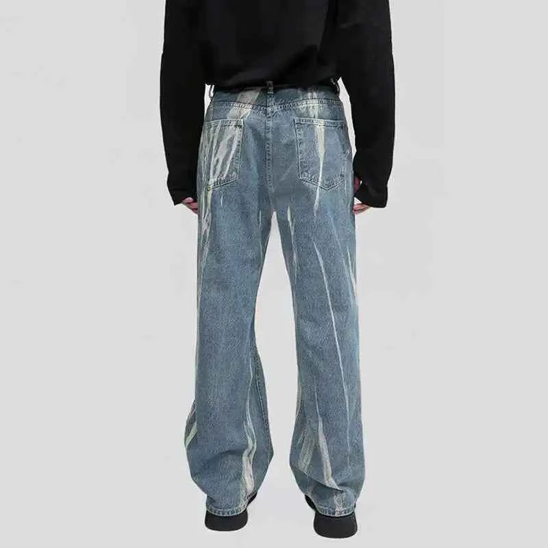 Trendy Tie-Dyed Baggy Comfy AF Jeans
