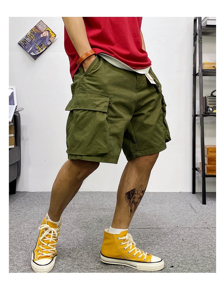 Tactical Multi-Pocket Cargo Shorts
