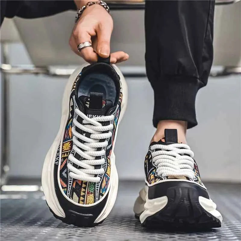 Breathable Chunky Designer Running Sneakers