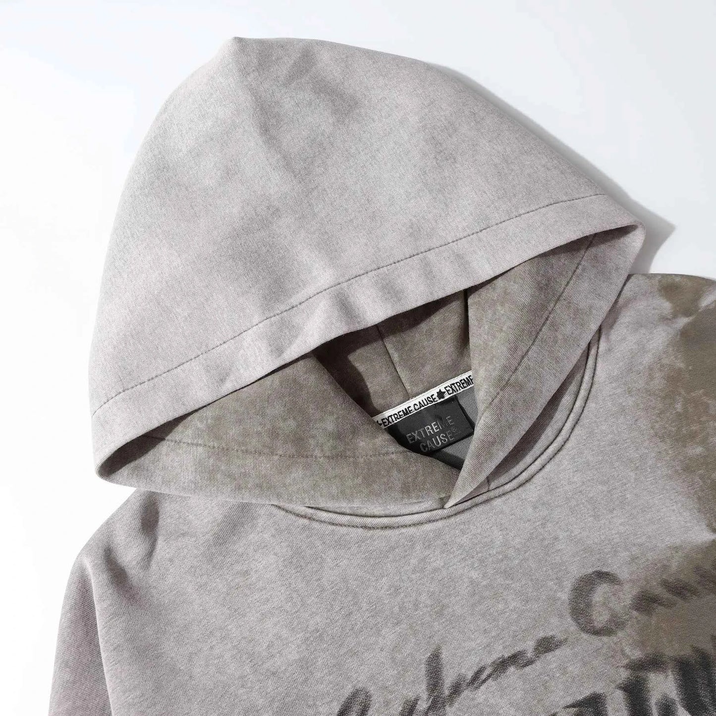 Streetwear Retro Letter Graphic Tie Dye Cotton Hoodie