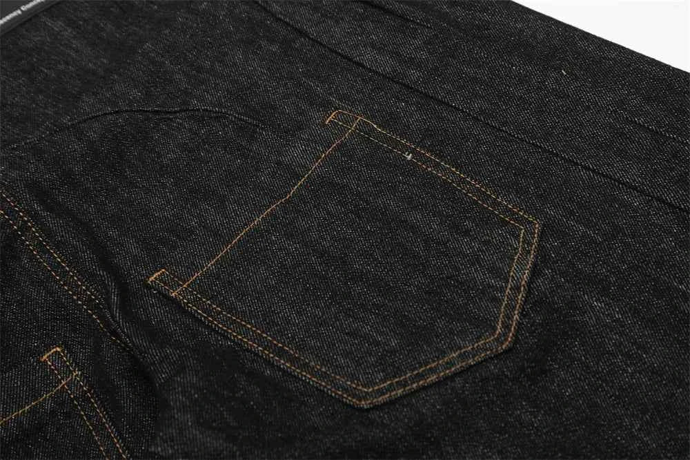 Solid Color Retro Dark Loose Wide Leg Jeans