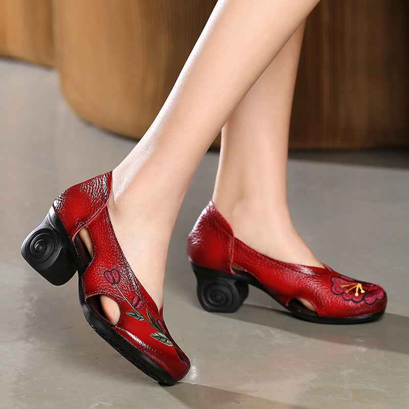 USS Shoes Celia Women's Pumps Sale Drop Red (Size 7)