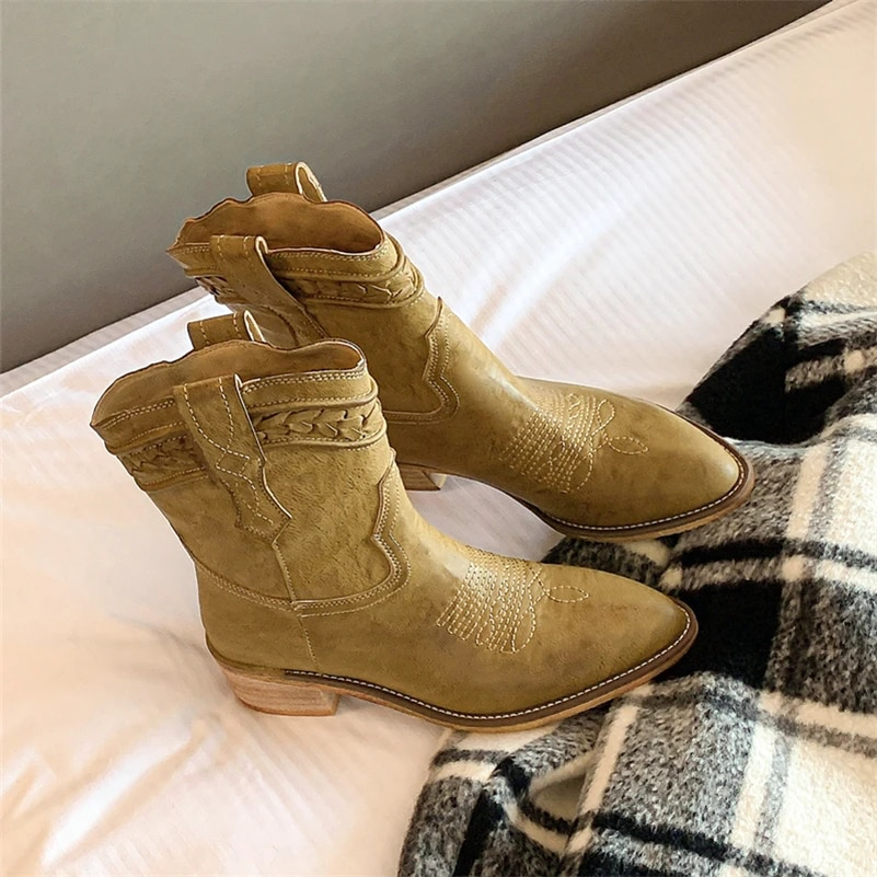 USS Shoes Romina Women's Western Boots - Luxuryurbanwear
