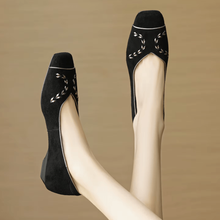USS Shoes Delfina Women's Low Heel Comfortable Leather Flats