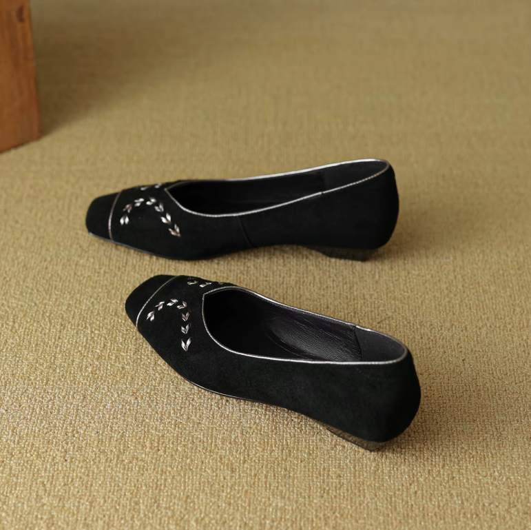 USS Shoes Delfina Women's Low Heel Comfortable Leather Flats