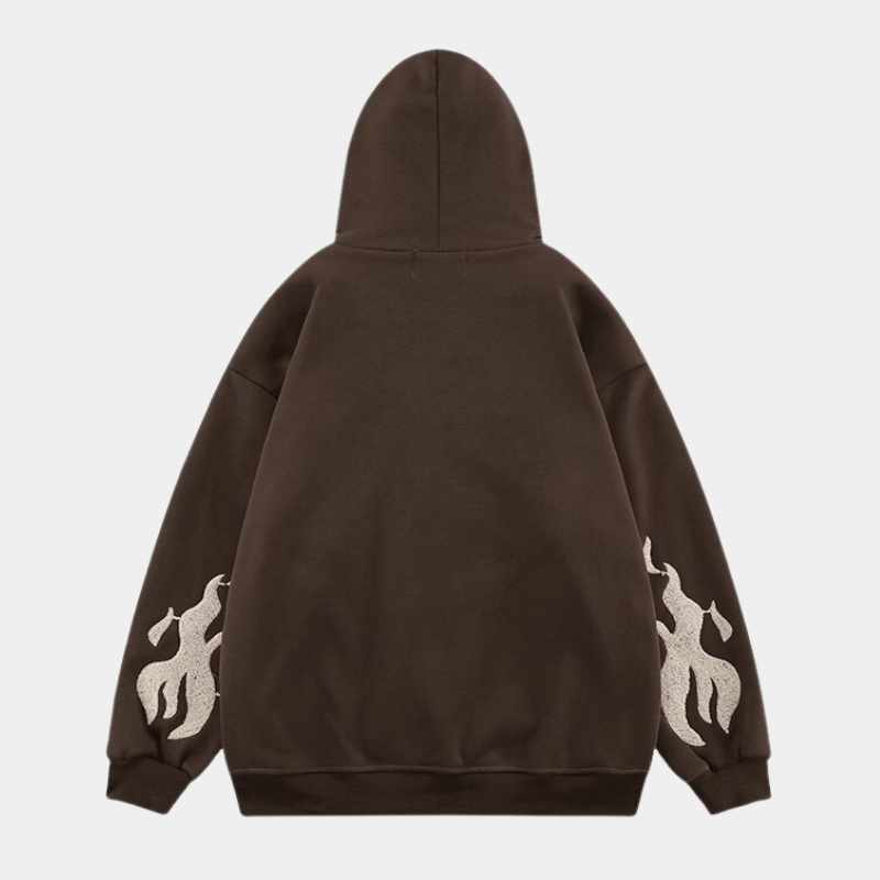 Sparks | Oversized Zipper Hoodie - Luxuryurbanwear