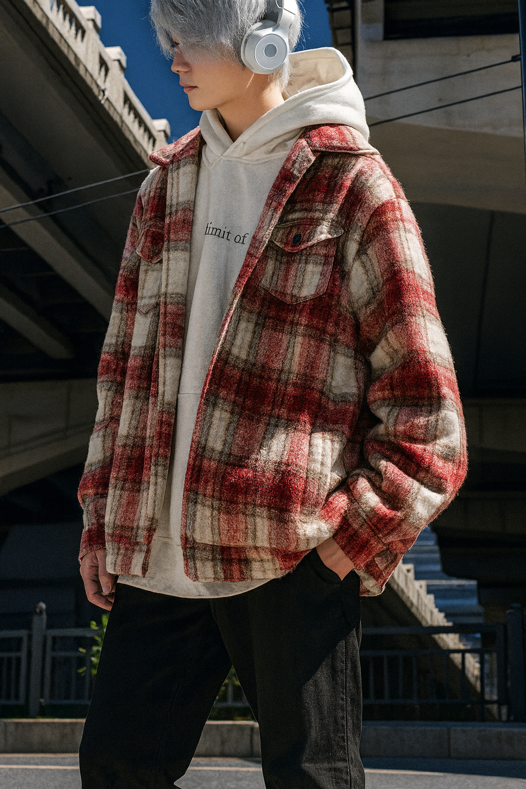Simple Versatile Plaid Tweed Style Cotton Jacket - Luxuryurbanwear