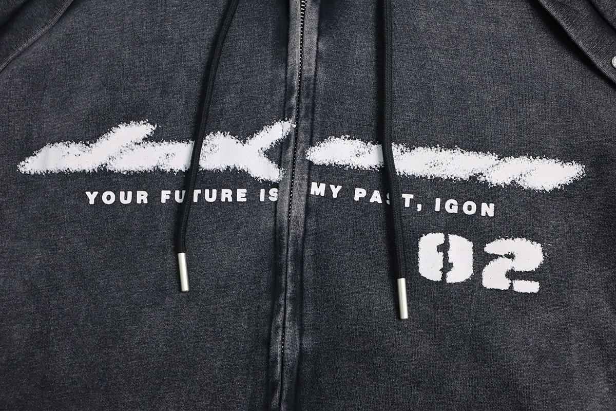 Zip Up Hoodie Omniscient Black