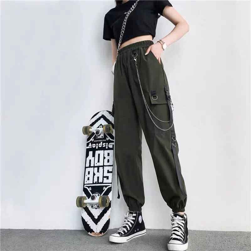 Women Cargo Pants best Harajuku Elastics High Waist Streetwear for women 2022