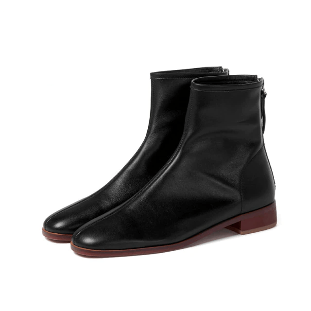 USS Shoes Yatra Women's Leather With Zipper Boots