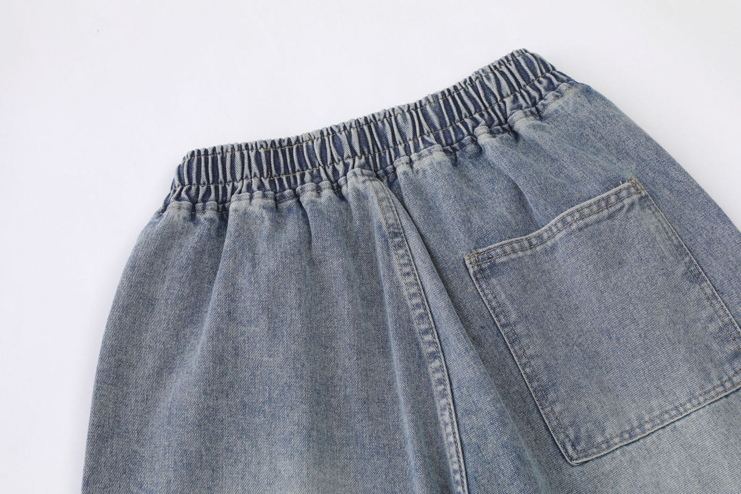 Light Wash | Baggy Jorts - Luxuryurbanwear