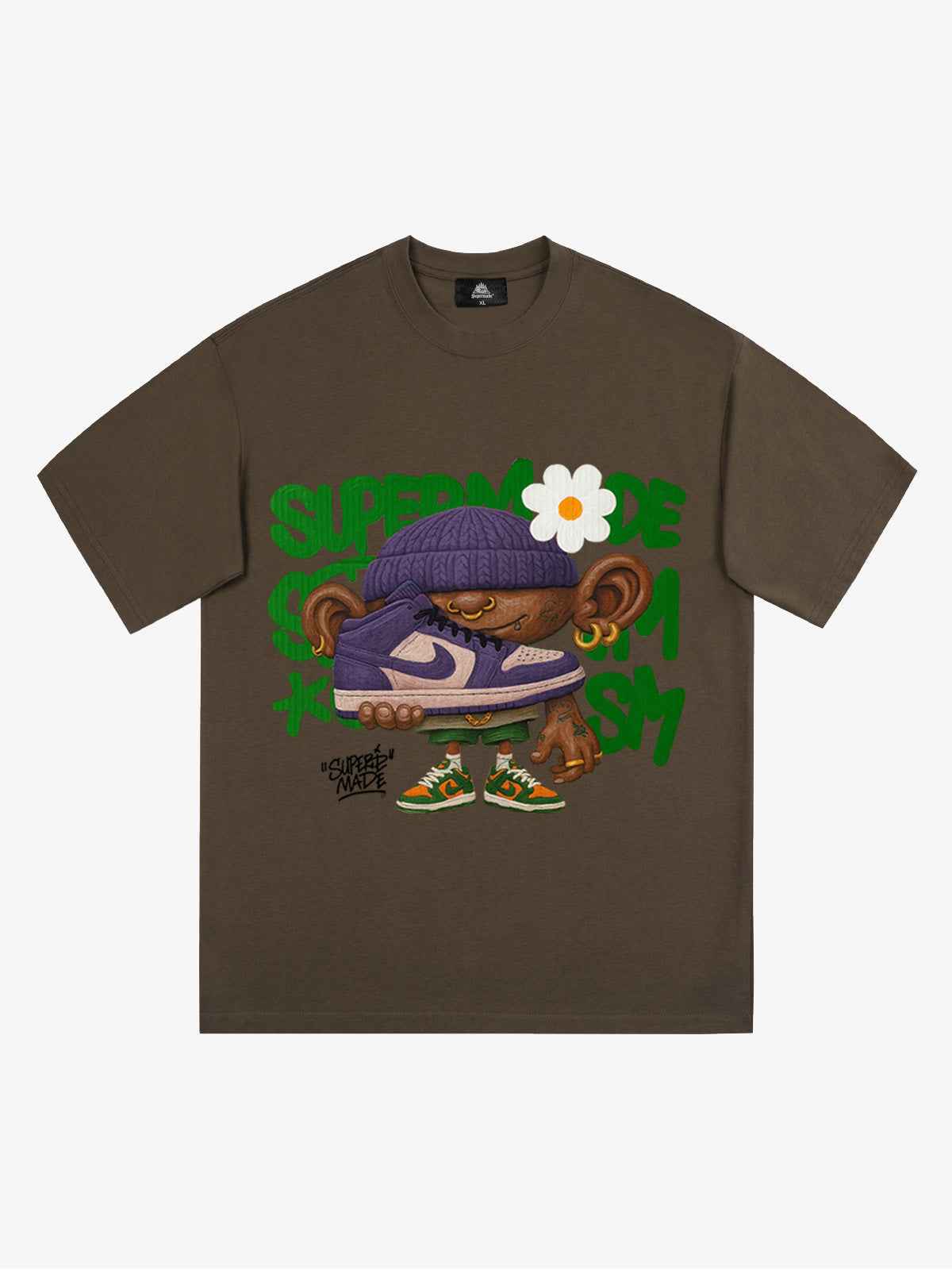 Street Cartoon Sneaker Graffiti Sneaker T-shirt