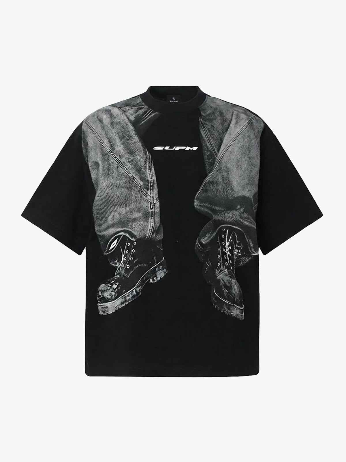 3D Trompe L’Oeil Graphic Short Sleeve T-Shirt