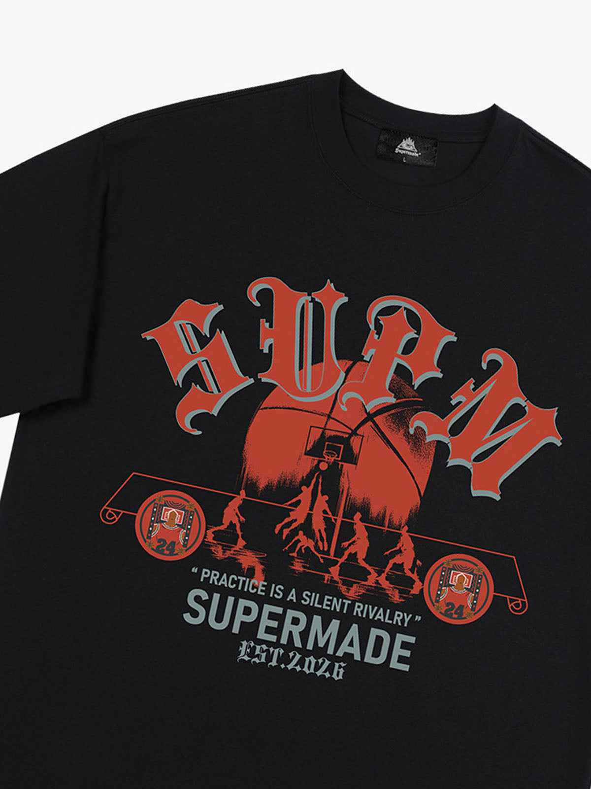 SUPM Slogan Graphic Retro Streetwear T-Shirt