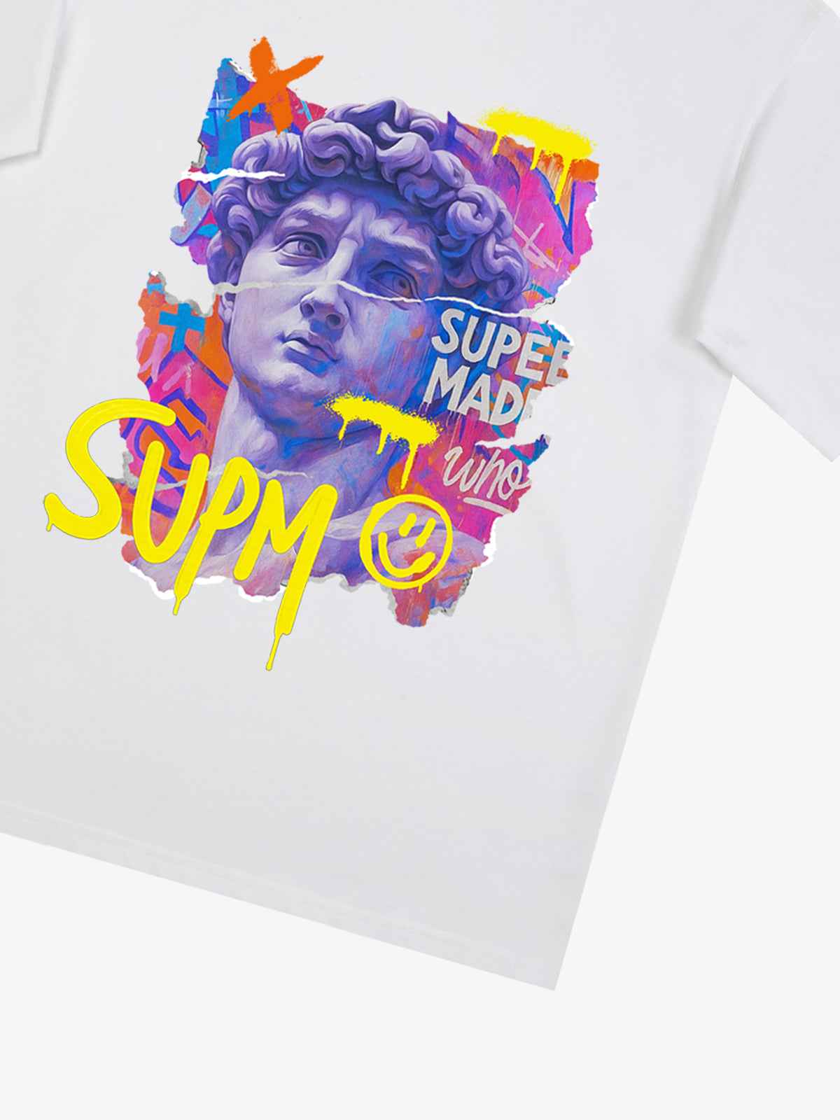 David Sculpture Vibrant Graffiti Art T-Shirt