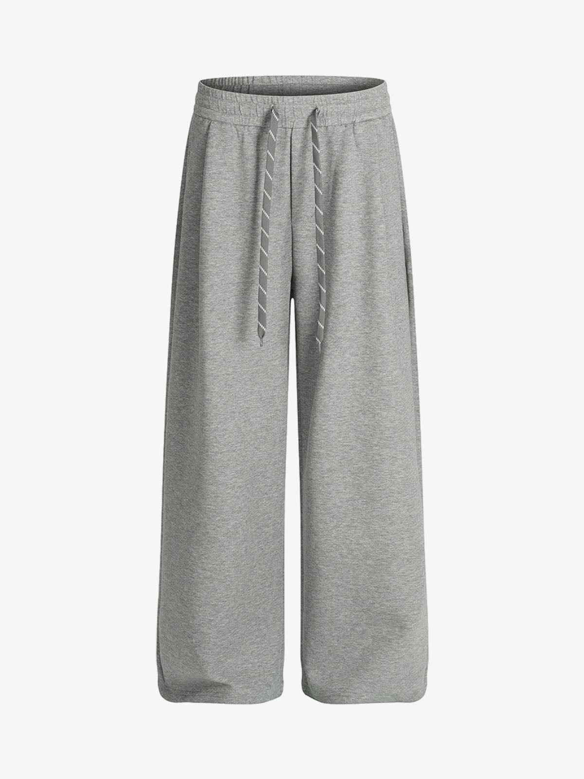 Drawstring Wide Leg Relaxed Sweatpants
