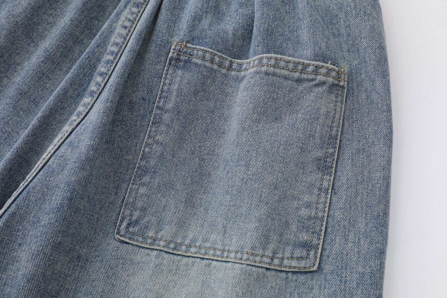 Light Wash | Baggy Jorts - Luxuryurbanwear