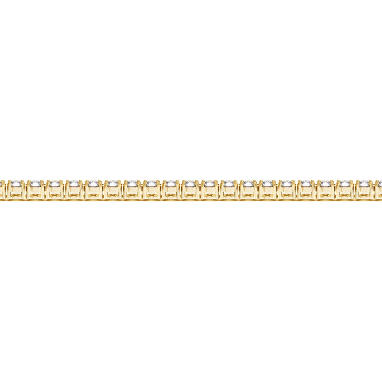 Lab Grown Round Diamond Tennis Bracelet in 14k Yellow Gold (4 cctw F/G VS2/SI1)