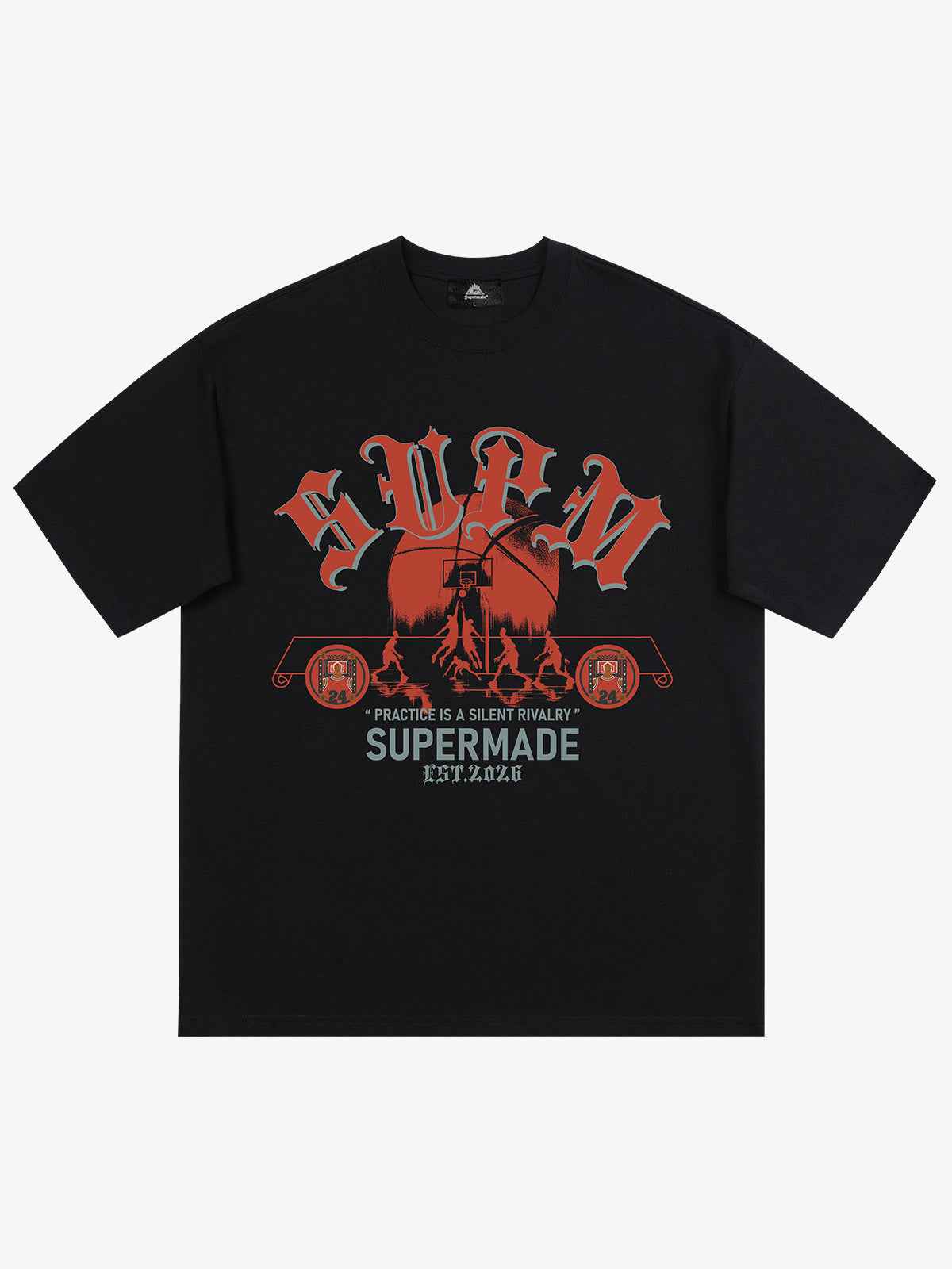 SUPM Slogan Graphic Retro Streetwear T-Shirt