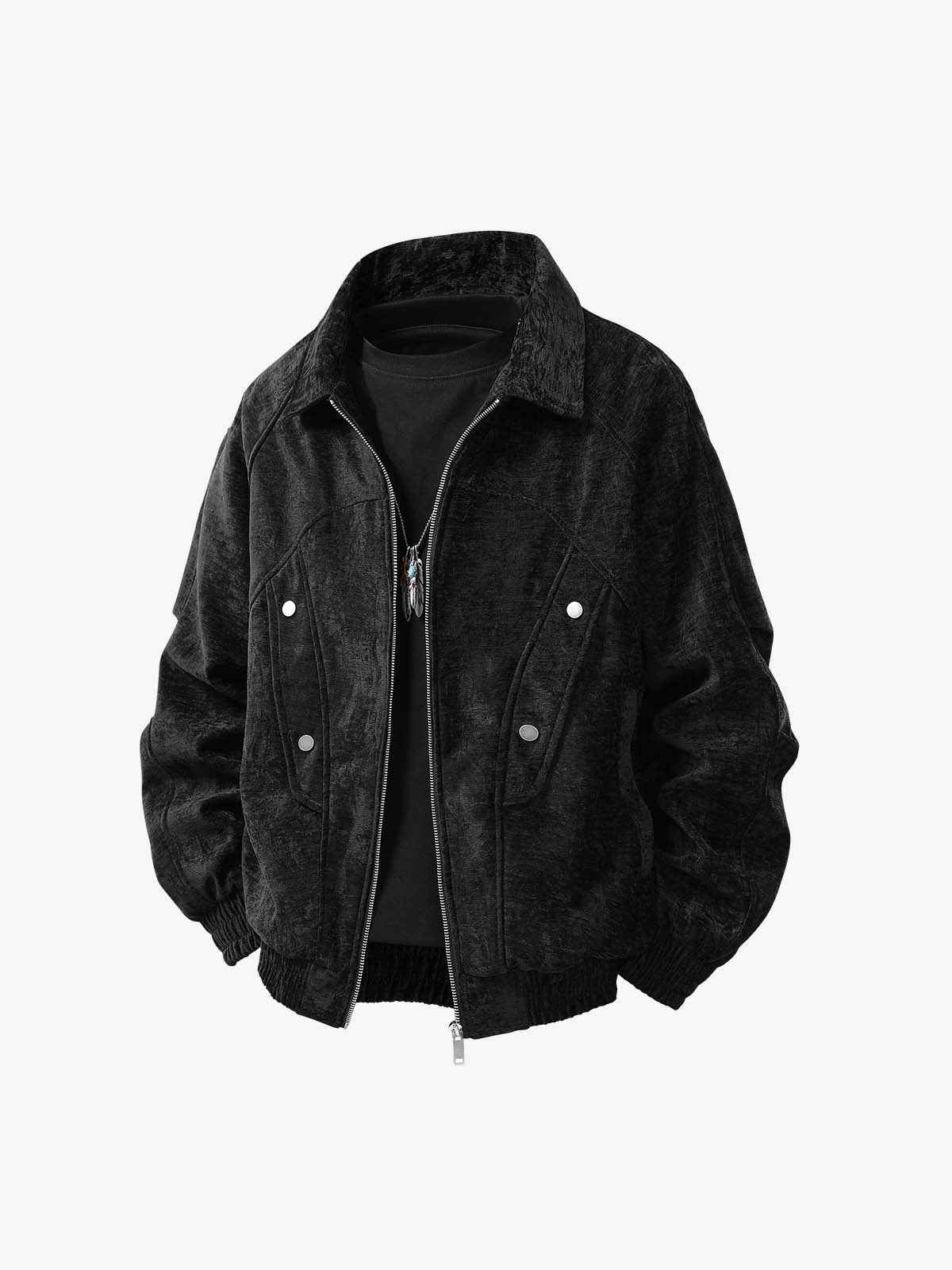 Vintage Suede Deconstructed Workwear Jacket