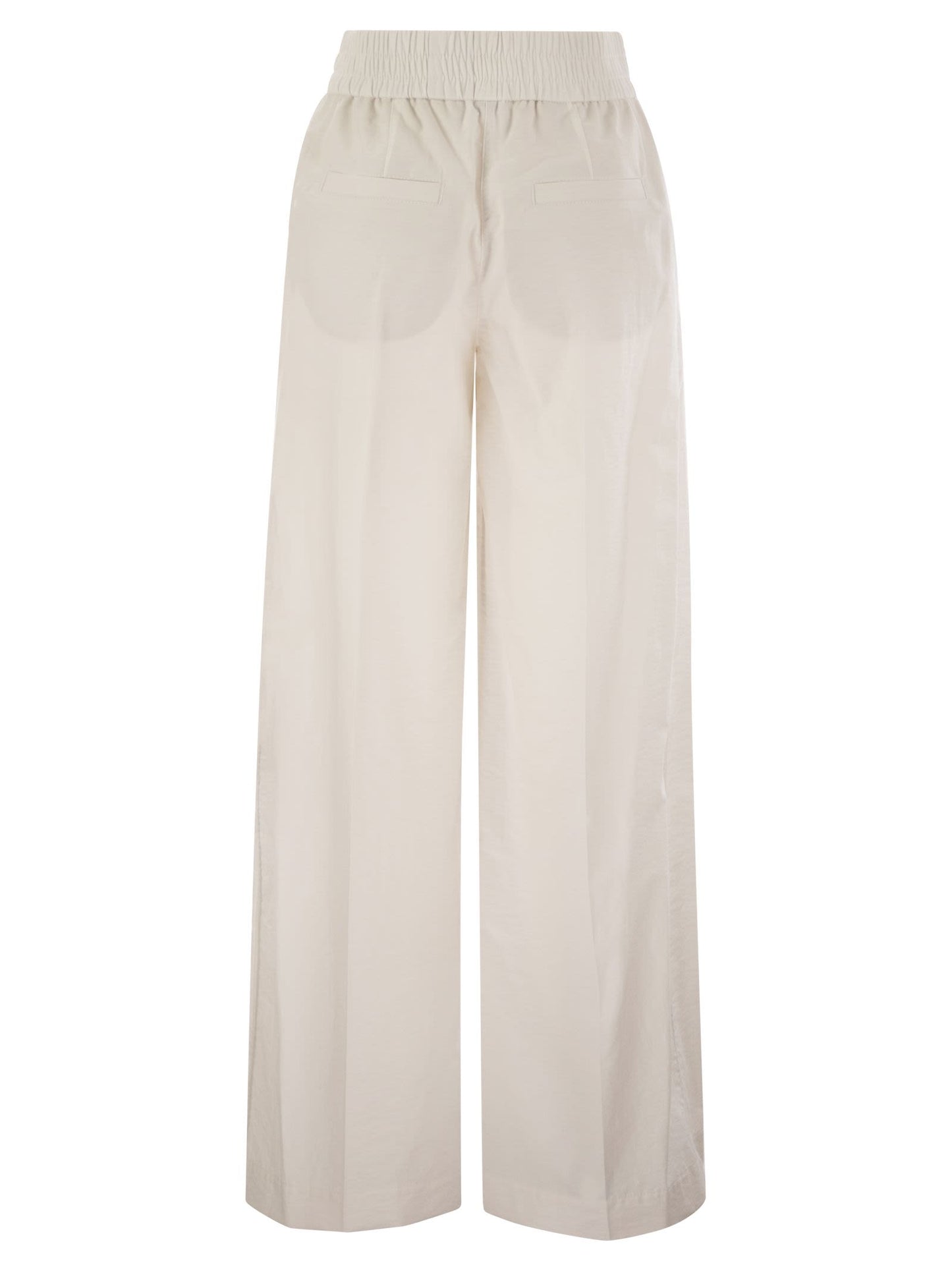 Brunello Cucinelli Women Loose Fit Cotton Trousers